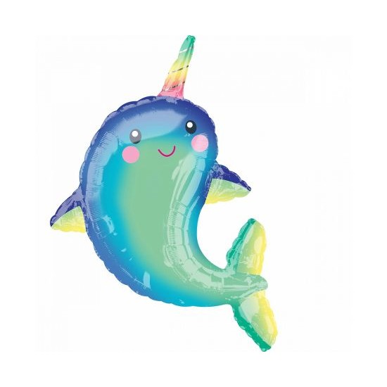 Μπαλόνι Foil Supershape Happy Narwhal 73 x 99 εκ Μπαλόνι Foil Supershape Happy Narwhal 73 x 99 εκ