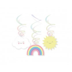 Swirl Κρεμαστά Διακοσμητικά Rainbow & Cloud /6 τεμ