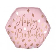 Μπαλόνι Foil Σχήμα Blush Birthday / 58εκ x 55εκ