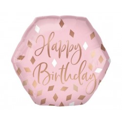 Μπαλόνι Foil Σχήμα Blush Birthday / 58εκ x 55εκ