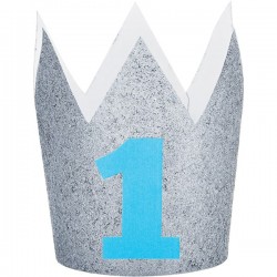 Kαπελάκι "Crown Blue Glitter" Creative Converting