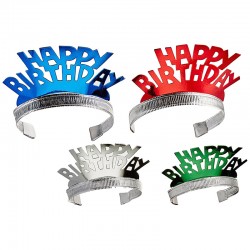 Tιάρα "Happy Birthday" Creative Converting (4 τεμάχια)