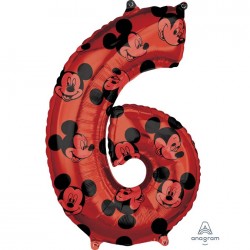 Μπαλόνι Foil 26″ Mickey Mouse Αριθμός 6
