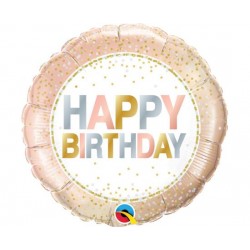 Μπαλόνι Foil 18" Birthday Metallic Dots