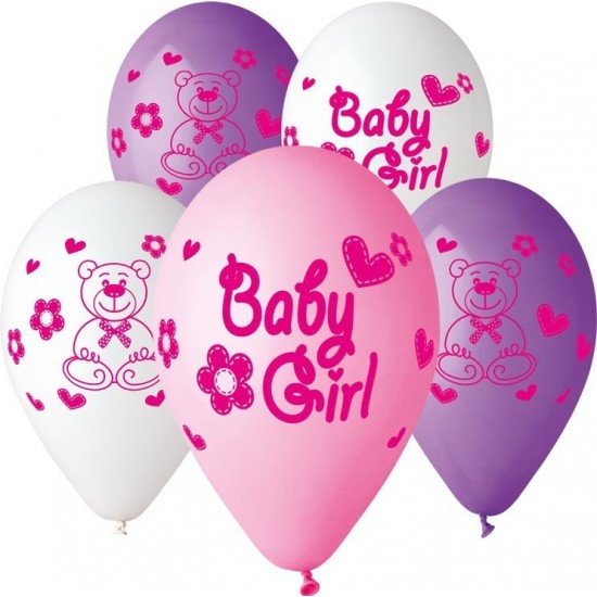12″ Μπαλόνι Baby girl αρκουδάκι