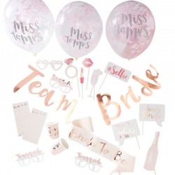 Team Bride Party In A Box Rose Gold Hen Party Ginger Ray TB-641