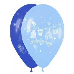 Μπαλόνι Λάτεξ 12″ Α baby boy καρότσι