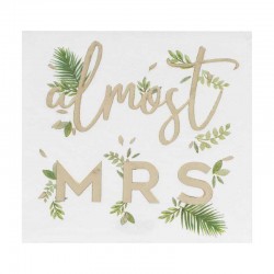 Xαρτοπετσέτες "Almost MRS" Botanical Hen Party BS-422