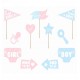 Στικάκια PhotoBooth gender reveal party (11 τμχ) Στικάκια PhotoBooth gender reveal party (11 τμχ)