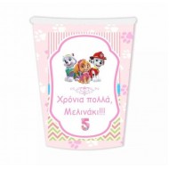Ποτήρια Paw Patrol Skye & Everest  (6 τεμ)