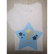 Μπλουζάκι 1st Birthday με εκτύπωση