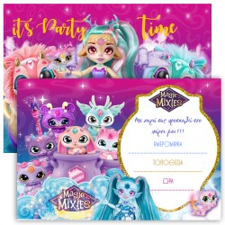 Προσκλήσεις πάρτυ Magic Mixies (8 τεμ)