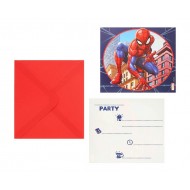 Προσκλήσεις πάρτυ Spiderman – Crime Fighter (6 τεμ)