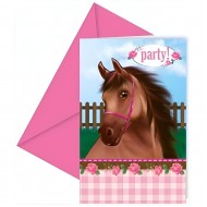 Προσκλήσεις Πάρτυ Lovely Horse (6 τεμ)