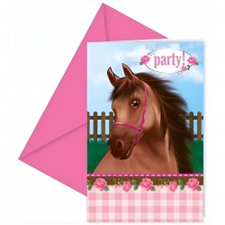 Προσκλήσεις Πάρτυ Lovely Horse (6 τεμ)