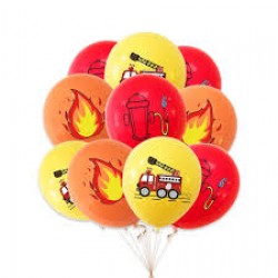 Μπαλόνια latex με θέμα πυροσβέστη