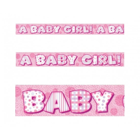 Μπάνερ Μεταλλική Ταινία A Baby Girl 0.90εκ Μπάνερ Μεταλλική Ταινία A Baby Girl 0.90εκ