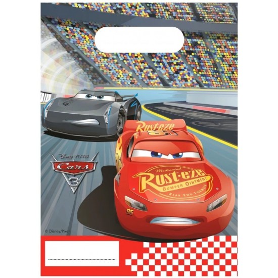 Σακουλάκια για δωράκια Cars Mcqueen (6 τεμ) Σακουλάκια για δωράκια Cars Mcqueen (6 τεμ)