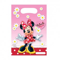 Σακουλάκια δώρων Minnie με μαργαρίτες (6 τεμ)