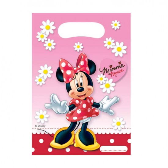Σακουλάκια δώρων Minnie με μαργαρίτες (6 τεμ) Σακουλάκια δώρων Minnie με μαργαρίτες (6 τεμ)