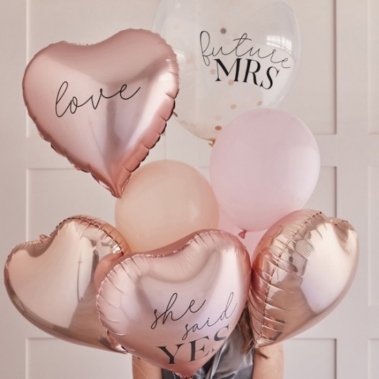 Μπαλόνια Λάτεξ Bachelorette Ροζ-Χρυσό (9 τεμ) Μπαλόνια Λάτεξ Bachelorette Ροζ-Χρυσό (9 τεμ)