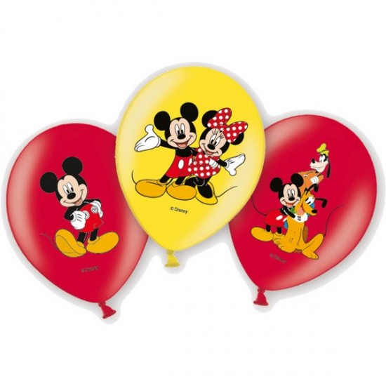 Μπαλόνια Λάτεξ 11" Mickey & Minnie Mouse (6 τεμ) Μπαλόνια Λάτεξ 11" Mickey & Minnie Mouse (6 τεμ)