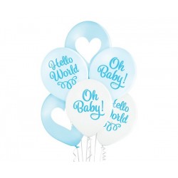Μπαλόνια Λάτεξ 12" Oh Baby Boy (6 τεμ)
