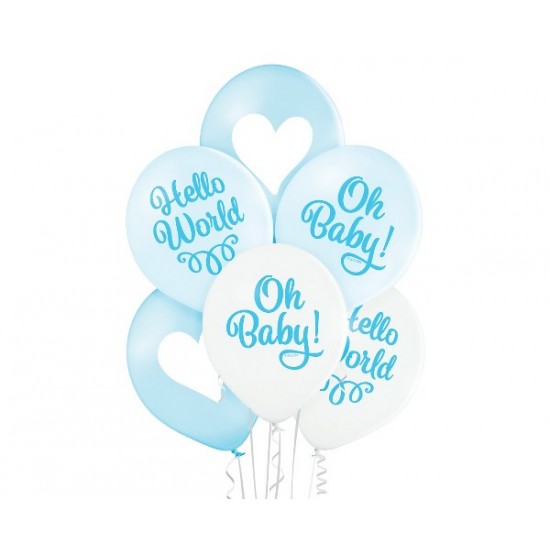 Μπαλόνια Λάτεξ 12" Oh Baby Boy (6 τεμ) Μπαλόνια Λάτεξ 12" Oh Baby Boy (6 τεμ)