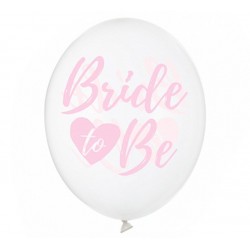 Σετ Διάφανα Με Ροζ Μπαλόνια Bride to Be (6 τεμ)