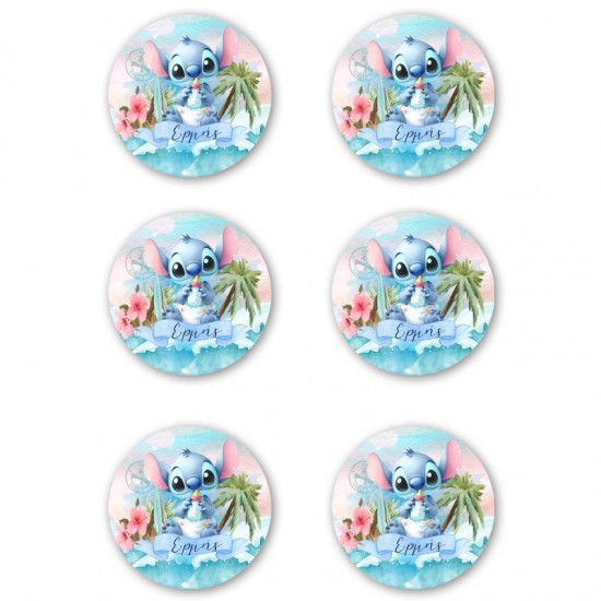 Κονκάρδες Stitch (6 τεμ) Κονκάρδες Stitch (6 τεμ)