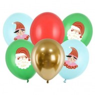 Μπαλόνια Λάτεξ 12" Xmas Candy Land (6 τεμ)