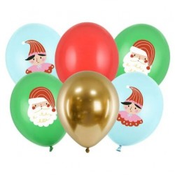 Μπαλόνια Λάτεξ 12" Xmas Candy Land (6 τεμ)