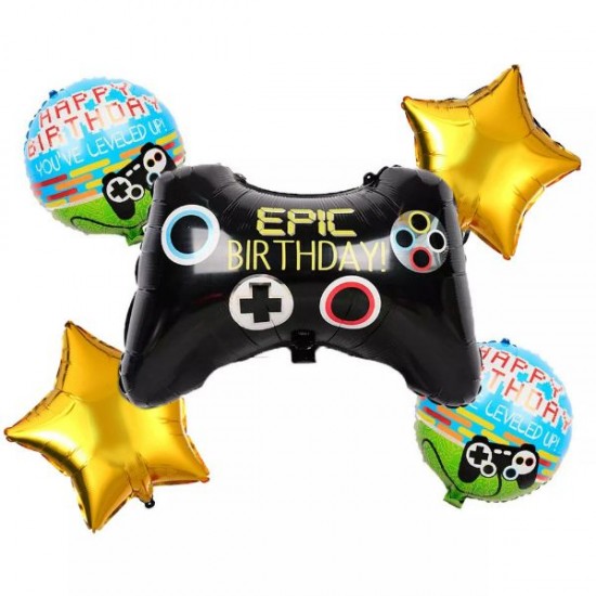 Σετ Μπαλόνια Γενεθλίων Video Games (5 τεμ)