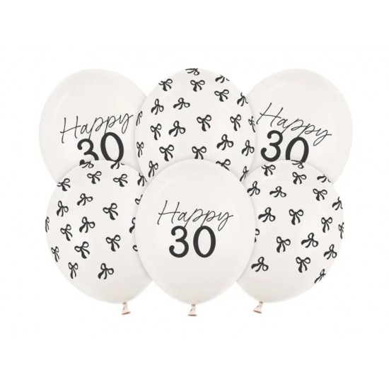 Μπαλόνια Λάτεξ Happy 30 (6 τεμ) Μπαλόνια Λάτεξ Happy 30 (6 τεμ)