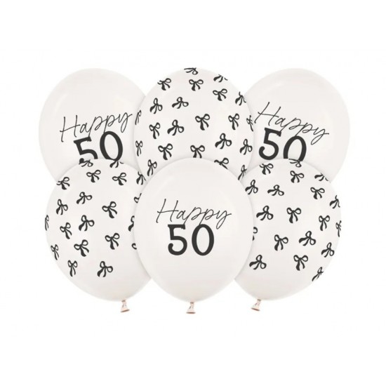 Μπαλόνια Λάτεξ Happy 50 (6 τεμ) Μπαλόνια Λάτεξ Happy 50 (6 τεμ)