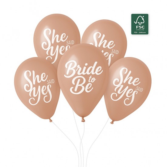 Μπαλόνια Λάτεξ Rosegold για Bachelorette (5 τεμ) Μπαλόνια Λάτεξ Rosegold για Bachelorette (5 τεμ)