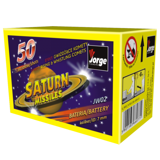 Ρουκέτες Σφυρίχτρες Saturn - 50 βολών - Πυροτεχνήματα Ρουκέτες Σφυρίχτρες Saturn - 50 βολών - Πυροτεχνήματα