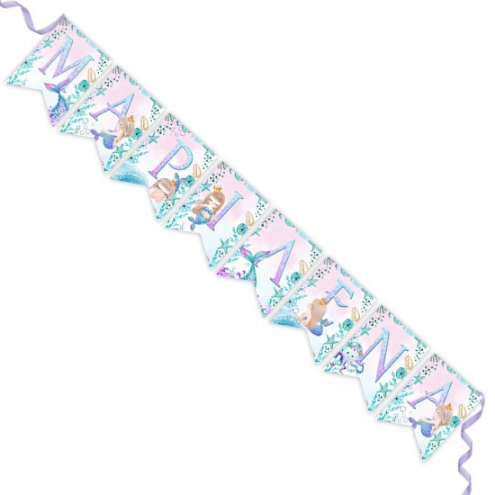 Σημαιάκια Με Όνομα Baby Mermaid Σημαιάκια Με Όνομα Baby Mermaid