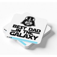 Ξύλινο Σουβέρ – Best Dad in the Galaxy