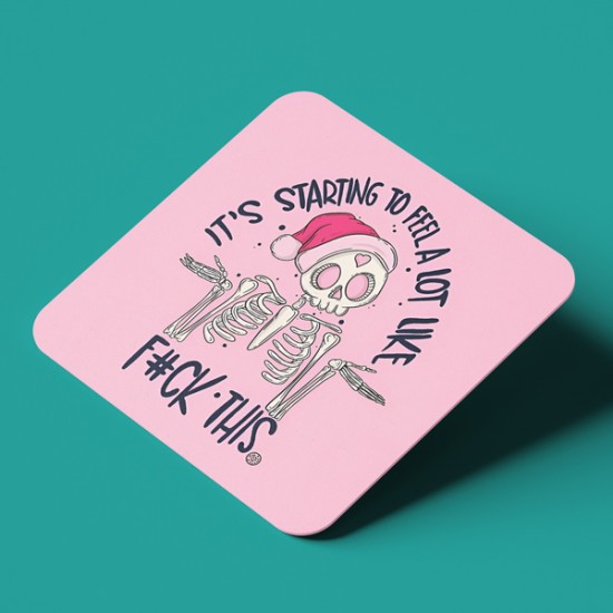 Σουβέρ Χριστουγεννιάτικο Χιουμοριστικό – Feel a lot like F#CK This