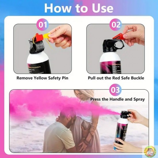 Spray για Gender Reveal Ρόζ/Σιέλ (350ml)