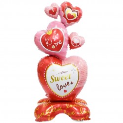 Μπαλόνι Foil Standing Καρδιές Sweet Love