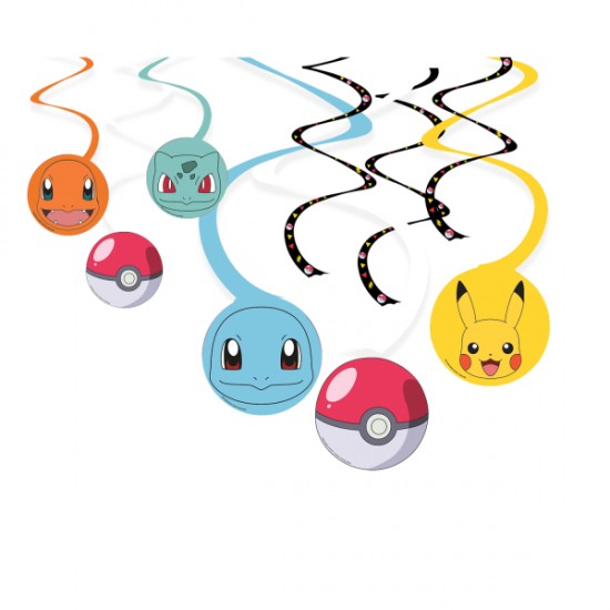 Swirl Διακοσμητικά Oροφής Pokemon party (6 τεμ) Swirl Διακοσμητικά Oροφής Pokemon party (6 τεμ)