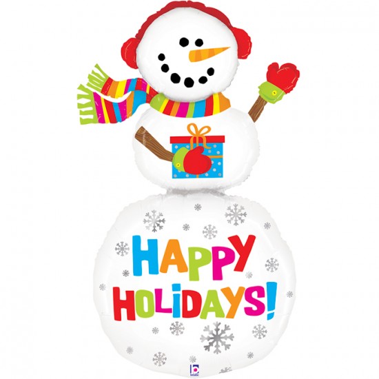 Μπαλόνι Foil 61" Χιονάνθρωπος Happy Holidays Μπαλόνι Foil 61" Χιονάνθρωπος Happy Holidays
