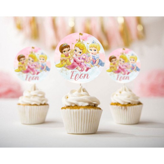 Topper Cupcake Baby Πριγκίπισσες (6 τεμ) Topper Cupcake Baby Πριγκίπισσες (6 τεμ)