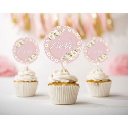Topper Cupcake Μαργαρίτα (6 τεμ)