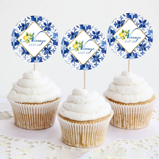Topper Cupcake Mediterranean Λεμόνι (6 τεμ) Topper Cupcake Mediterranean Λεμόνι (6 τεμ)