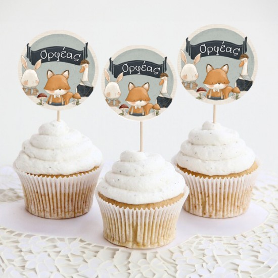 Topper Cupcake Woodland (6 τεμ) Topper Cupcake Woodland (6 τεμ)