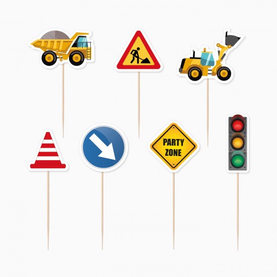 Topper Τούρτας – Εργοτάξιο (7 τεμ)