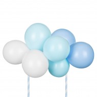 Topper τούρτας Μπαλόνια Μπλε